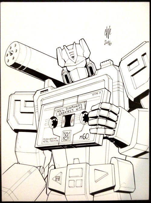 Transformers commissions from Botcon 2016! Featuring my Armada OTP by Sakamoto Hayato, Getaway (that