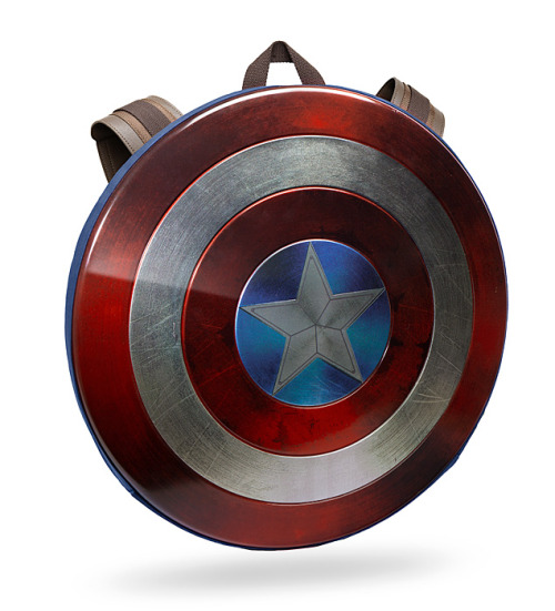 Captain America Civil War Distressed Shield Backpack from ThinkGeek