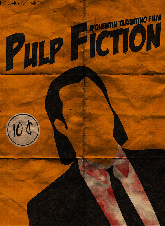 finchgraphics:  Added another Tarantino poster today: Pulp Fiction! Can be bought