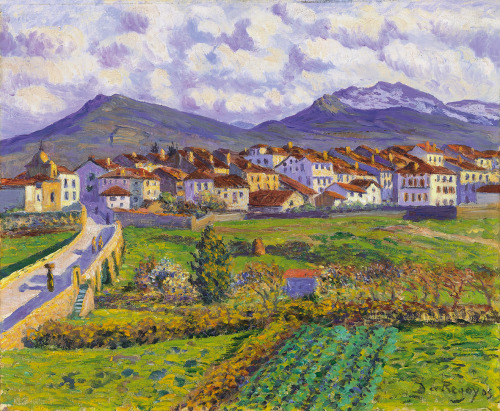 Darío de Regoyos y Valdés, Landscape at Hernani ca. 1900ImpressionismMuseum Carmen Thyssen Malaga