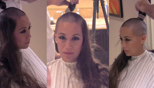 unlimitedhairfetish: Taking her hair.