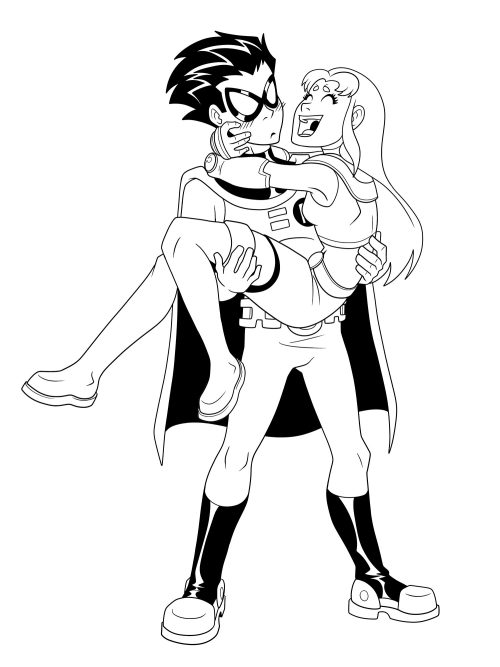 Robin and Starfire make an occasional cute couple, despite sometimes being cringe-worthy. Retaining 