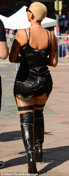 wocinsolidarity:  missladylove20:  ‘No slut shaming!’ Amber Rose breaks down in tears after stripping off for female empowerment walk… as she hits back at ex Kanye West Amber Rose may have cried, but she remained defiant and proud when it came to