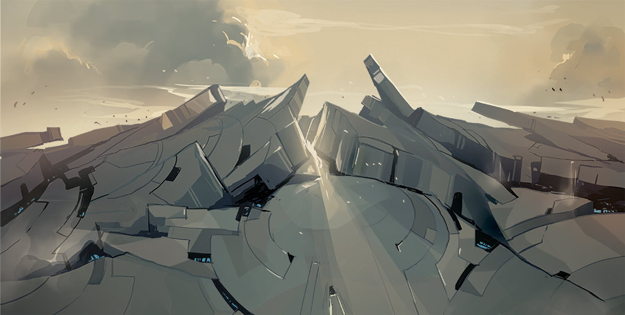 fayren:  The backdrops of Cybertron. All from Transformers RID #33.