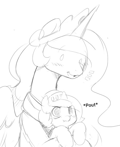 woonaknight:  Princess Celestia: I feel safer already  Hnnng &lt;3