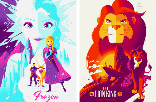 mickeyandcompany:   Disney posters by Tom Whalen 