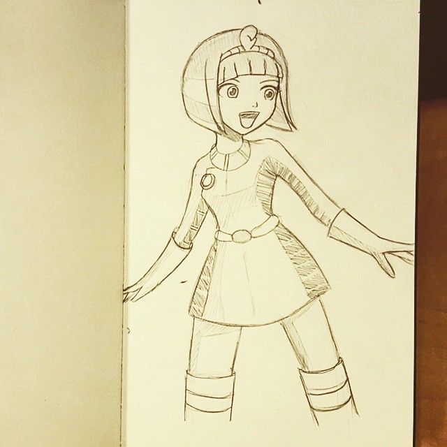 projektkitsune1433270195 Lunch time #doodle of Cleo from Cleopatra in Space by @mikemaihack