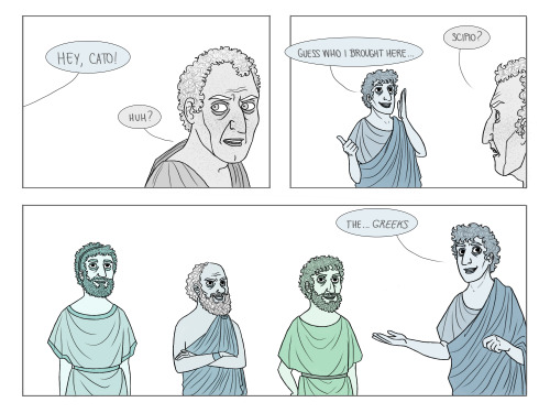 things-chelidon-draws:The Dead Romans Society - The Greeks*note: that’s Scipio Aemilianus