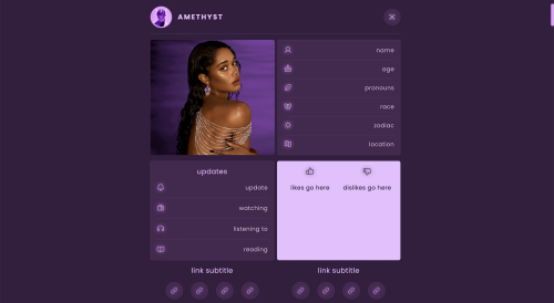 demontimes: amethyst themestatic preview &amp; download / live previewfeatures:sidebar with