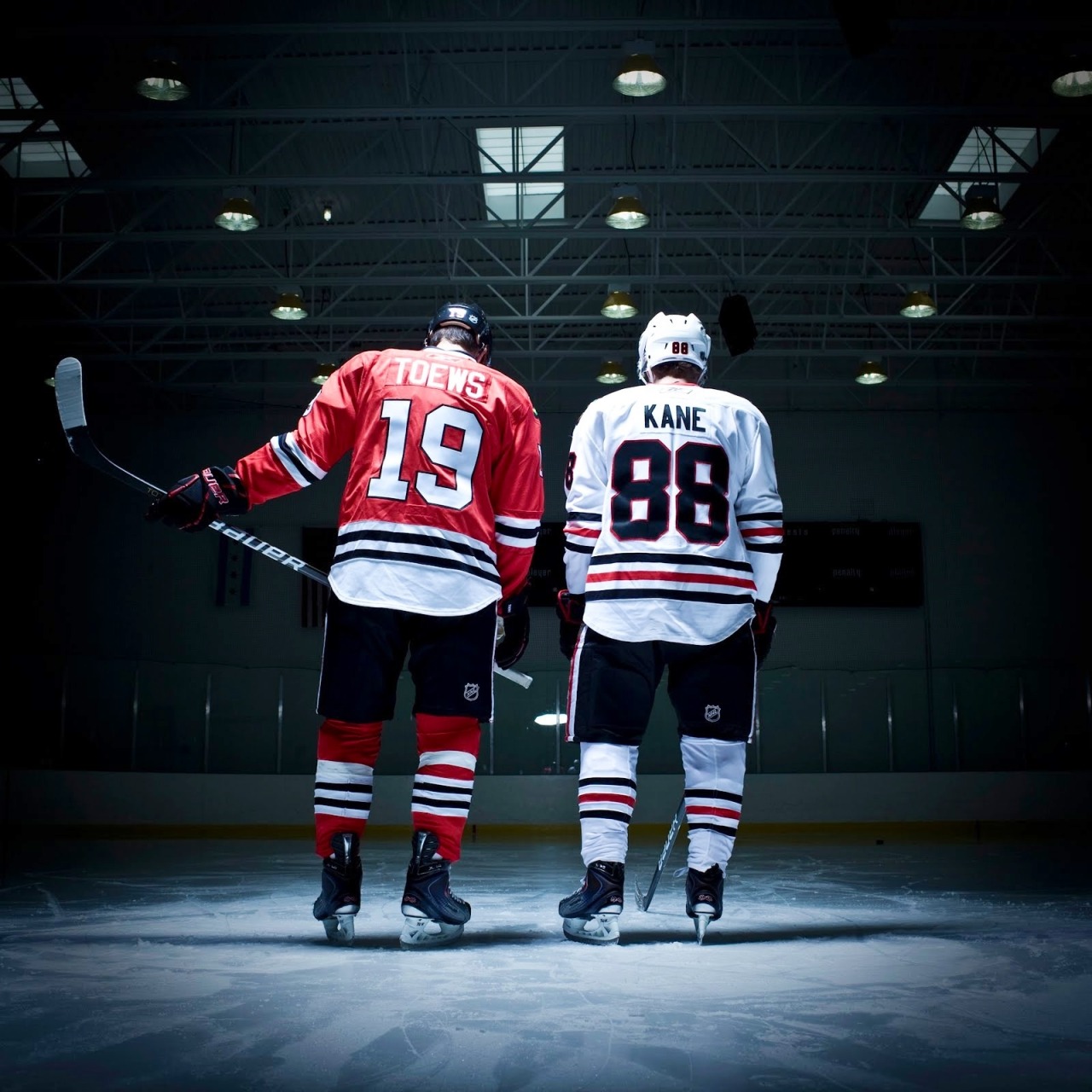 Blackhawks ice girls hockey