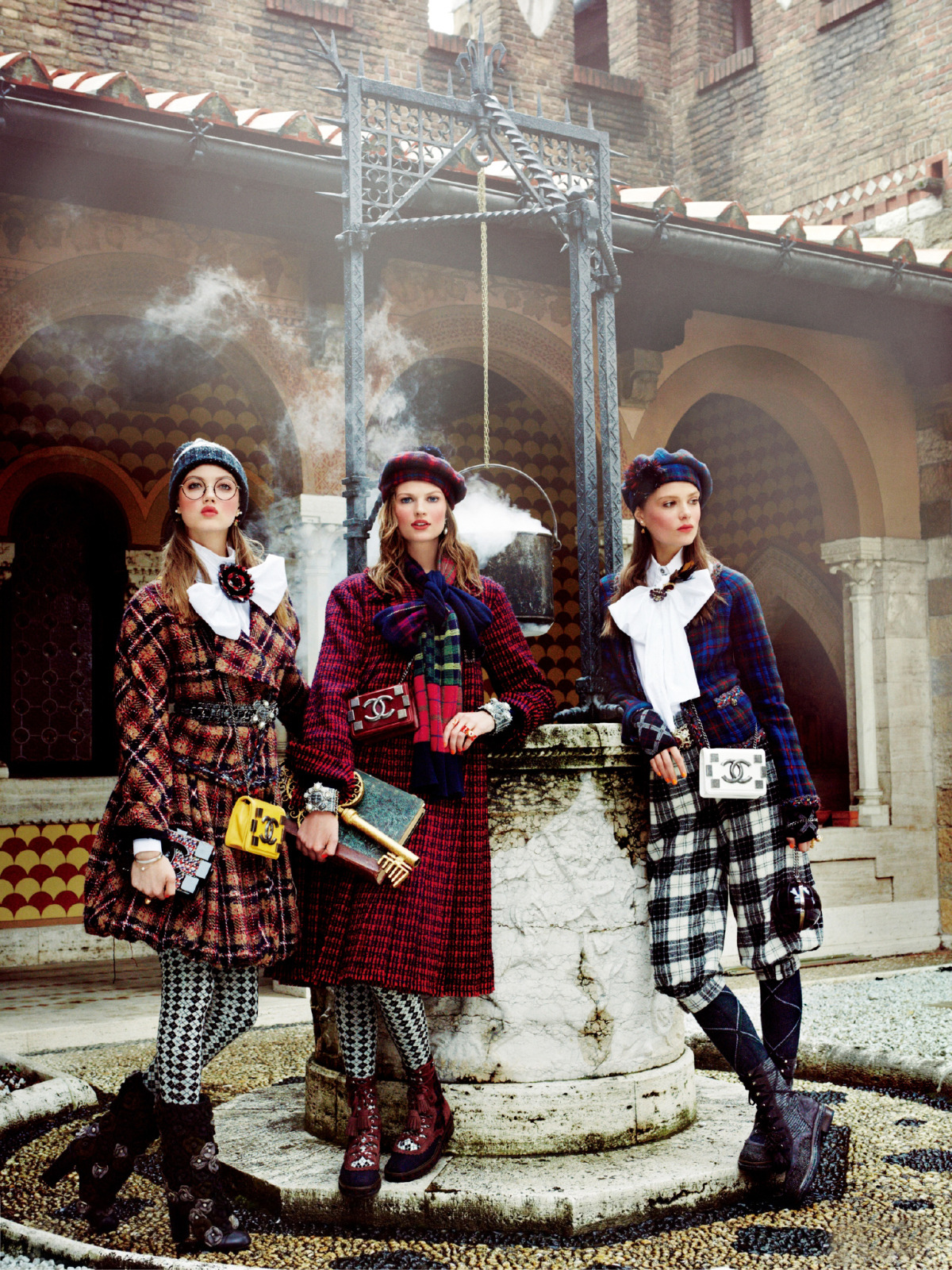 fashion&ndash;victime:  Lindsey Wixson, Bette Franke and Caroline Brasch Nielsen