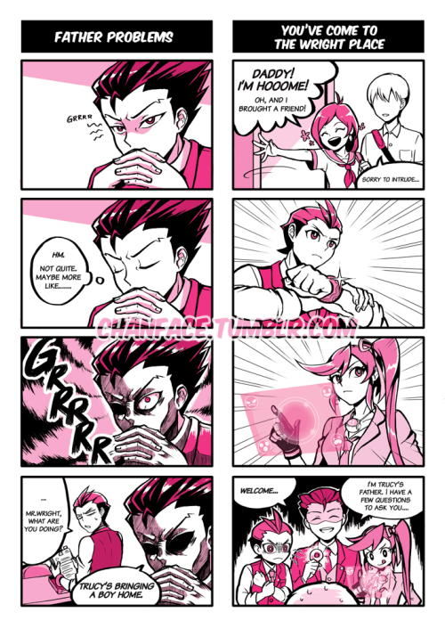 panicprince:My 4koma submissions for Kaipy’s Ace Attorney fanbook, Gyakuten Galaxy!do you know how h