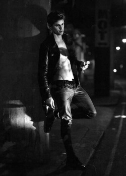 sbb1003:  l-homme-que-je-suis:  Chris Doe in “We Own The Night” Photographed by Dimitris Theocharis for 7th Man Magazine Spring/Summer 2014  Very hott!!   Woof