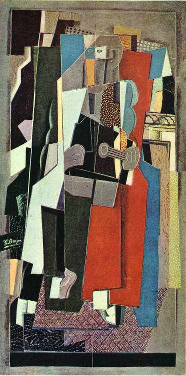 artist-braque: The Musician, 1918, Georges Braque Medium: oil,canvas