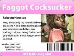 blackfaggotbitch:  Expose this Black sissy