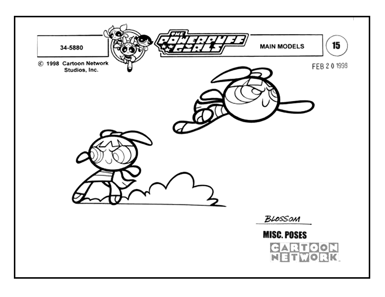eatmyvision:    Cartoon Network’s: The Powerpuff Girls Original Model Sheets  