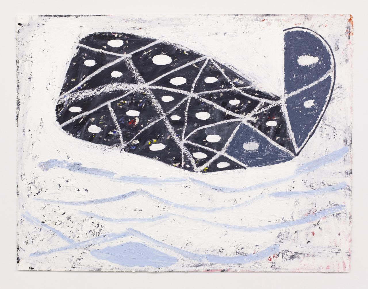 briancypher:  Brian Cypheruntitled (whale), 2014-16acrylic, oil and oil stick on