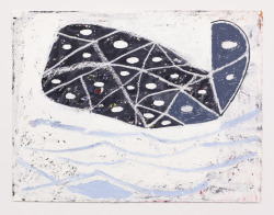 briancypher:  Brian Cypheruntitled (whale), 2014-16acrylic, oil and oil stick on paper20 x 26 inches