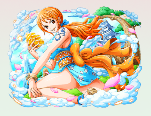 Robin and Nami in Wano (One Piece Treasure Cruise)