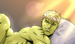 Craygallery:  New Work At Patreon! Hulkling Waking Up In The Morning ;D Support Me