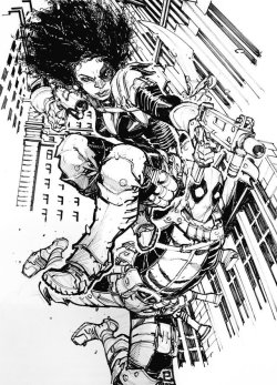 superheroesincolor:    Domino by Eric Canete  Artist 