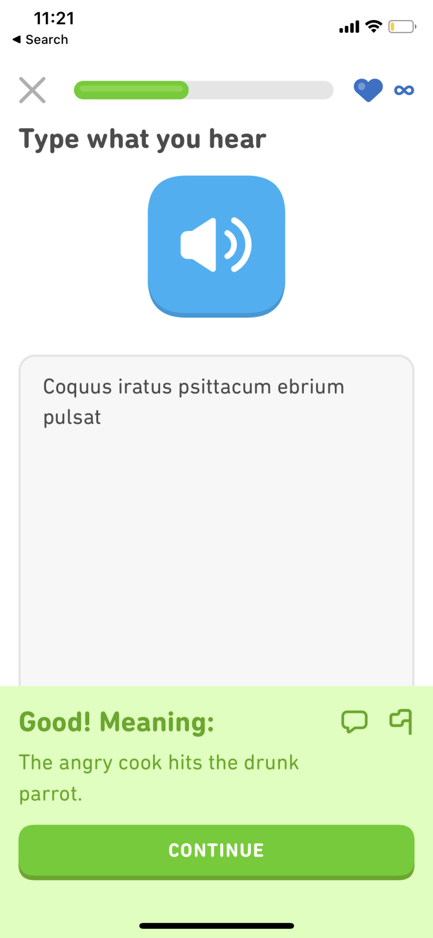Weird Duolingo Phrases — This is from the Latin course, which isnt an...