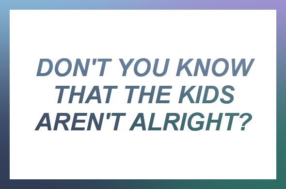 outcrying:  the kids aren’t alright - fall out boy 