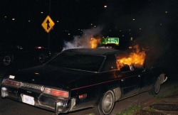 middleamerica: Burning Car, 1984, Jay Wolke