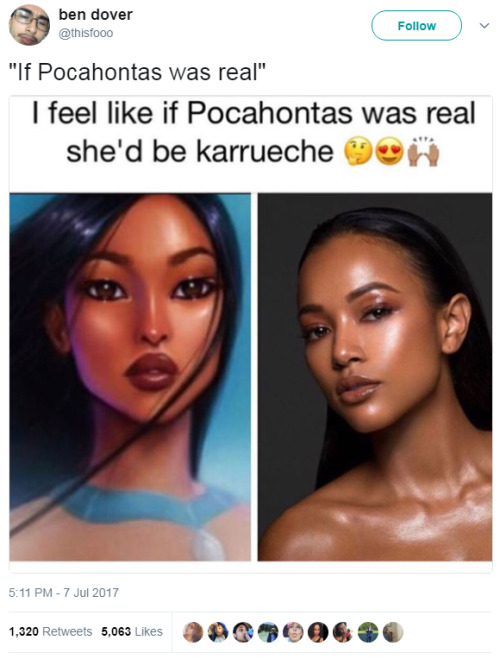 Porn lagonegirl:  “If Pocahontas was real” photos