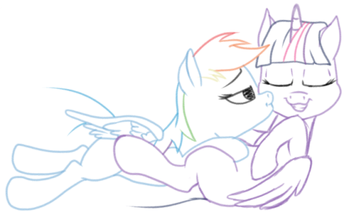 someponys-scribbles: Some TwiDash because holy hell it’s been disgustingly too long since I’ve drawn