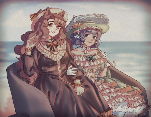 stuff i drew for touhou ship week on twitter!! it was lots of fun :)