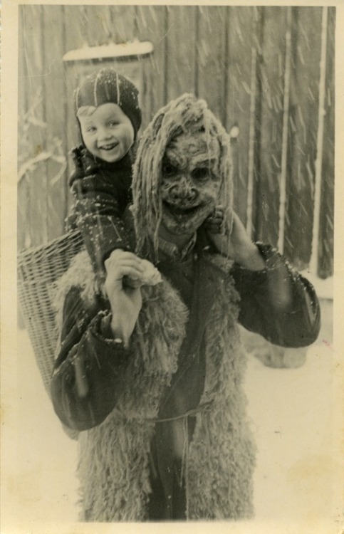 anachoretique: Krampus. Postcard, Österreich.