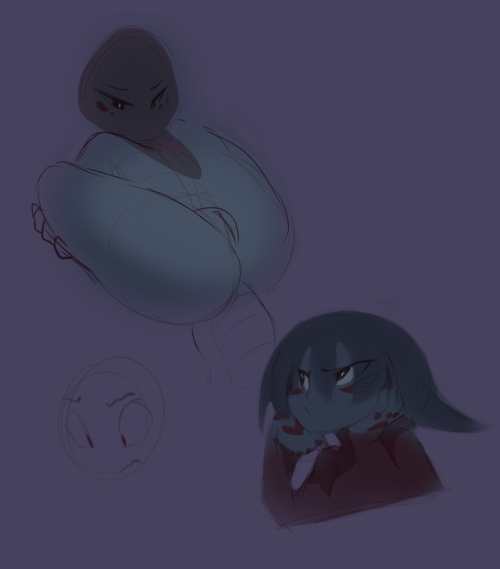 Since I’m already uploading more smoldr pieces (mainly just back log/pieces from others I just haven’t reblogged yet)Have some sketches I drew that were more for messing around than anything specific. They were only uploaded to HF. (Characters Nambak