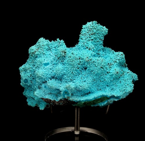 Chrysocolla over Malachite pseudomorph after Azurite - Luputo, Kakumba Katanga Copper Crescent, Cong