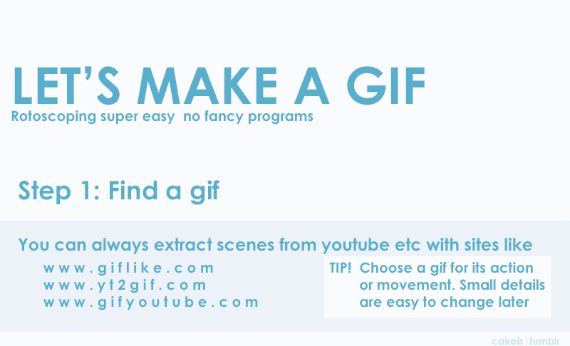 A Step-by-Step Rotoscope Guide with not-an-animator cakeis ! Step 1: Find a gif