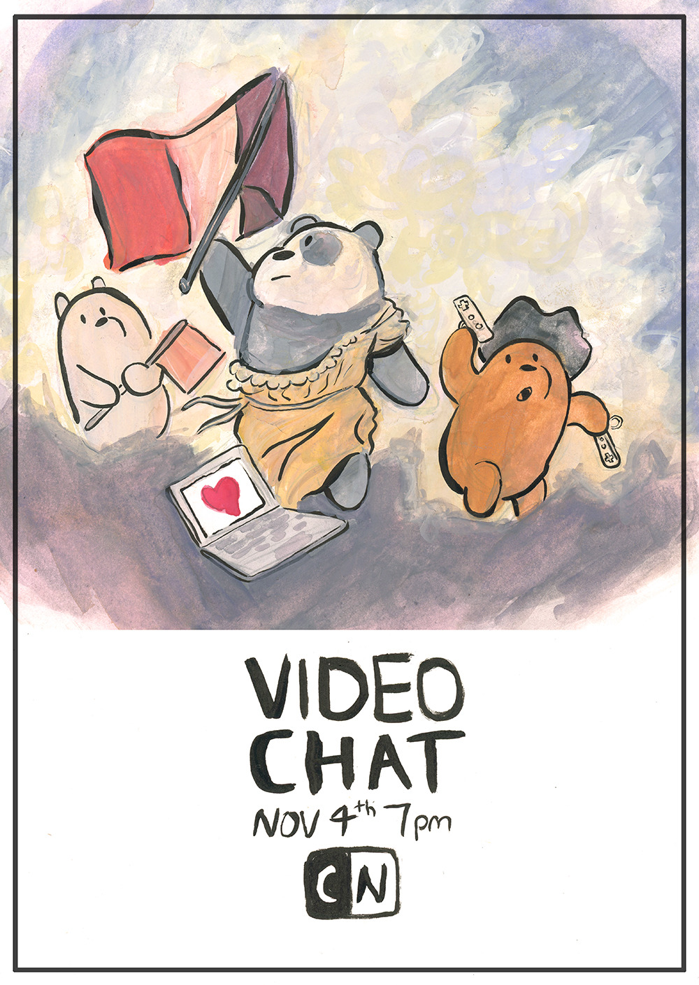 tomblalaw:  Hi everyone. New episode of We Bare Bears tonight at 7pm! Storyboards