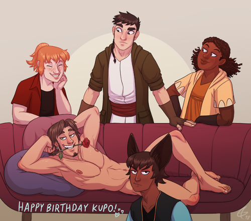 bavarii: Yesterday was my wonderful boyfriend @kupo-klein‘s birthday, so I did a little pic of the m