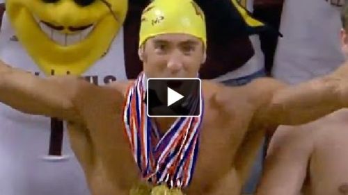 Mexicanclouds watched Michael Phelps Gets Nearly Naked For ASU’s Curtain Of Distraction on Liv