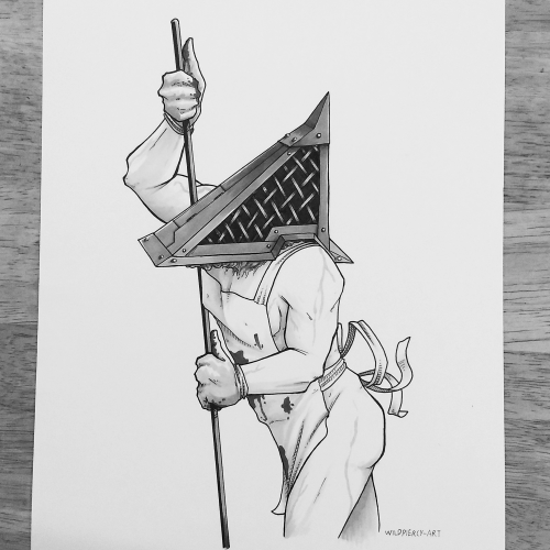 Ink Scarecrow - Pyramid Head Fanart because he got a