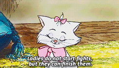 animation-magic:  disney meme: [1/6] animals/non-human characters » marie (the aristocats) 