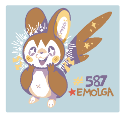 miqitu:Did you guys already saw emolga shiny version? It is so cute, seriously!I was only looking if I could get one in ORAS, but when I saw the shiny version my heart melted~~