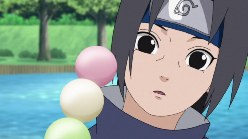 Izumi Shares Her Dumplings With Itachi. #Shippuden