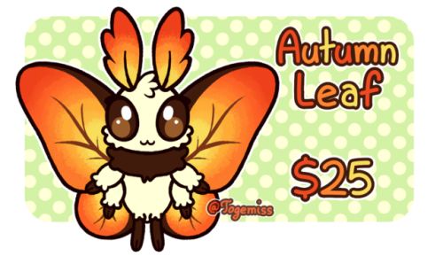 Hello everybody! I’ve been selling adopts here and there. I’m starting to do some mothy 