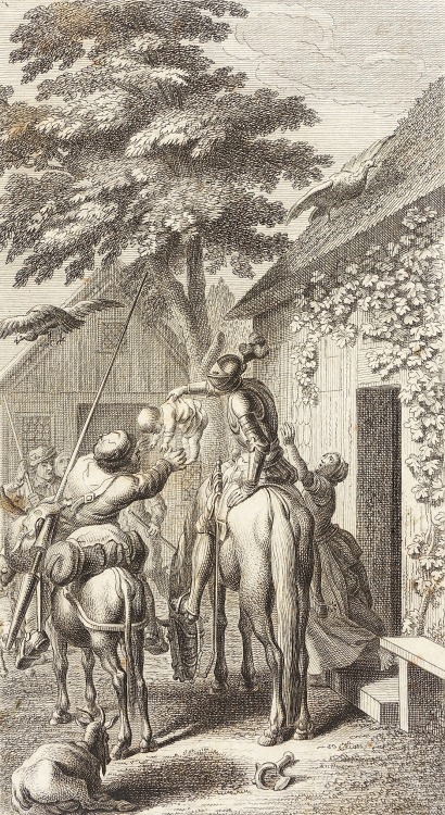 Daniel Berger, (Germany, Berlin, 1744-1824): Leben und Thaten des weissen Junkers Don Quixote von La Mancha (Life and Adventures of the Knight Don Quixote de la Mancha / L’ingénieux hidalgo Don Quichotte de la Manche); Nine etchings: Plate XVI, Plate