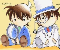 greydelchance:  Shinichi and Kaito…so cute