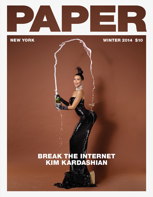 boobs4victory:  Kim Kardashian in Paper Magazine by  Jean-Paul Goude  also  Jean-Paul Goude’s original ”Champagne Incident"  also Chelsea Handler’s re-butt-als on Instagram. 
