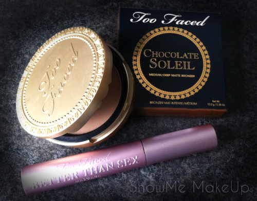 Thanks to SoTrenDIY & Boxycharm for sending me these products among some other beauties this month!
My two new favourite products are these gems by Too Faced cosmetics!
Here we have the best matte Bronzer ever, called ‘Chocolate Soleil’ in Medium /...