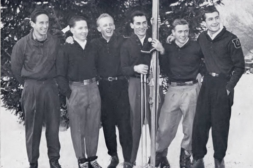 vintagesportspictures:University of Utah ski team (1949)