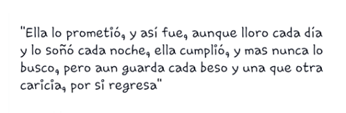 marttucjs:  Ella lo prometió y lo cumplió a pesar del dolor ..     