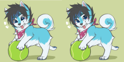 furrywolflover:Throw it again! :D - by YuniwolfskyD’aww &lt;3